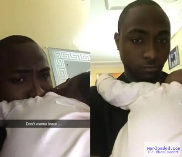 Photos: Davido Spends Some Time With His Daughter, Imade